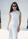 Vestido Bima Blanco Talla S Mujer Mango