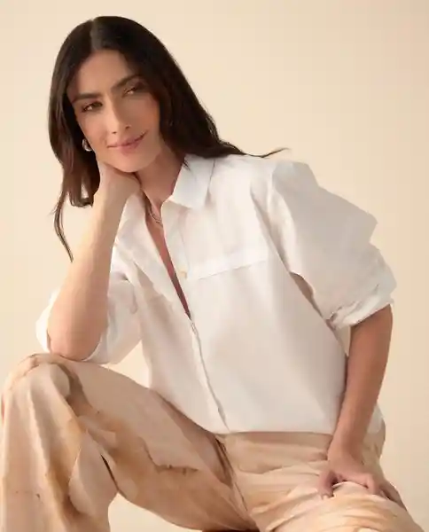 Camisa Blanco 0 Claro Talla S 411G019 Esprit