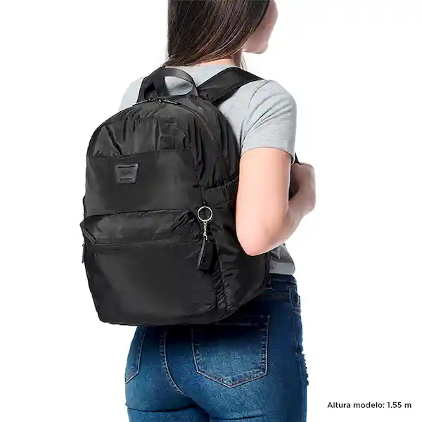 Morral Plegable Xingu Color Negro Talla: M N01 Totto