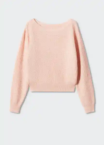 Saco Jersey Rey Rosa Pastel Talla S Mujer Mango