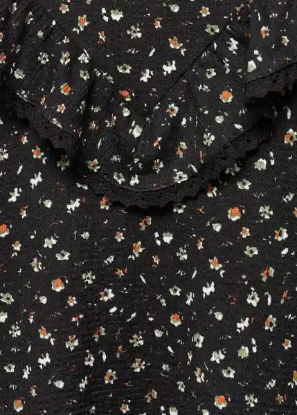 Camiseta Jennifer Negro Talla 12 Niña Mango