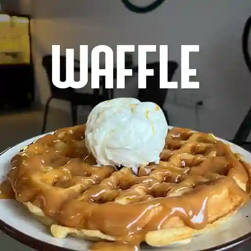 Waffle sencillo con arequipeños