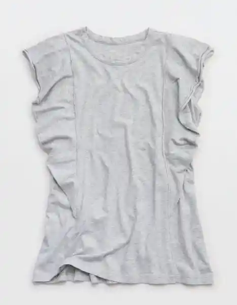 Camiseta Aerie Gris Talla Medium 3805012 American Eagle
