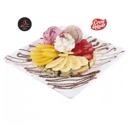 Waffle frutal