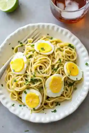 Pasta con huevo