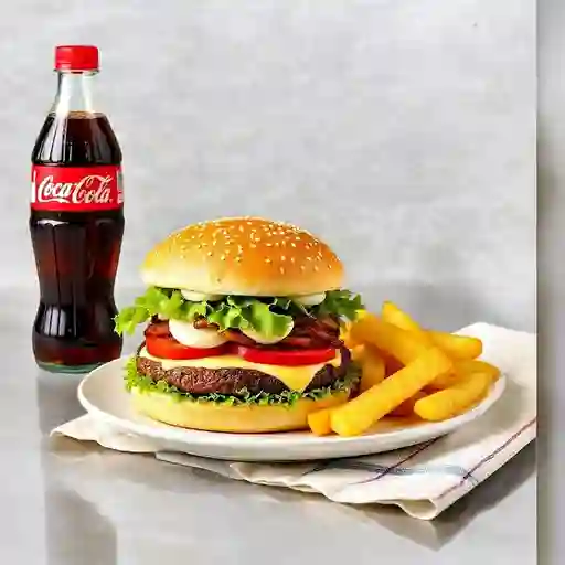 Combo hamburguesa clásica