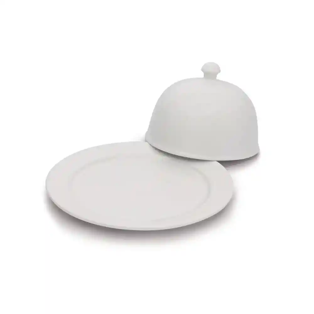 Ambiente Gourmet Quesera Redonda Porcelana Marca Exclusi 1 U