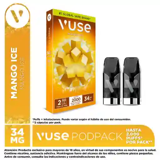 Vuse Go Vaporizador Pods Mango Ice (34 mg)