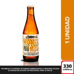 Bbc Cerveza Lager 330 mL