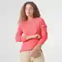 Suéter Cuello Redondo Manga Larga Naranja Talla S 715744