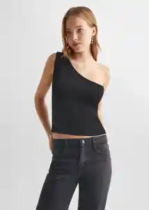 Top Maria Negro Talla 20 Teen Niñas Mango