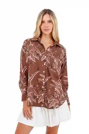 Camisa Boyfriend Haven Palmeras C XS Mercedes Campuzano