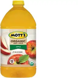 Motts Jugo de Manzana 100% Orgánico Sin Azúcar Añadida