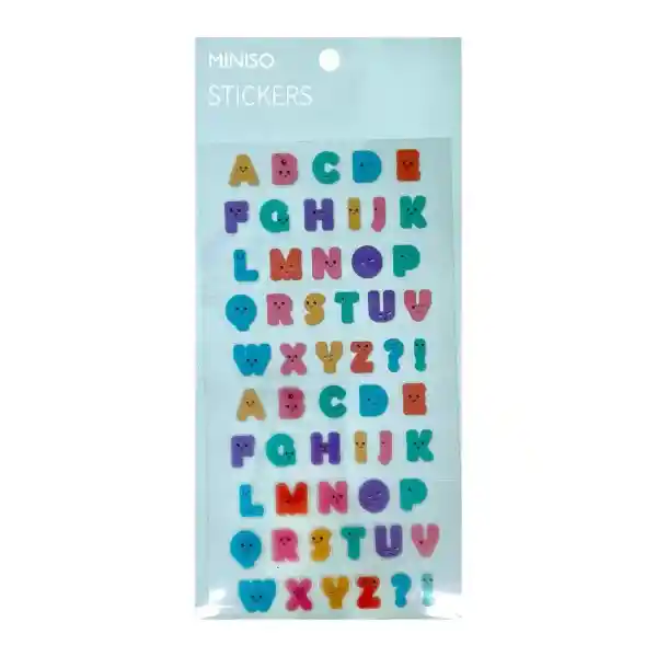 Sticker de Pvc Serie Letras Miniso