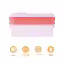 Contenedor de Doble Capa Rosa 1500 mL Serie Miniso