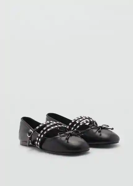 Zapatos Stud Negro Talla 41 Mujer Mango