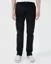  Pantalon Hombre Negro Talla 36 830D001 AMERICANINO 