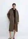 Abrigo Batin Khaki Talla S Mujer Mango