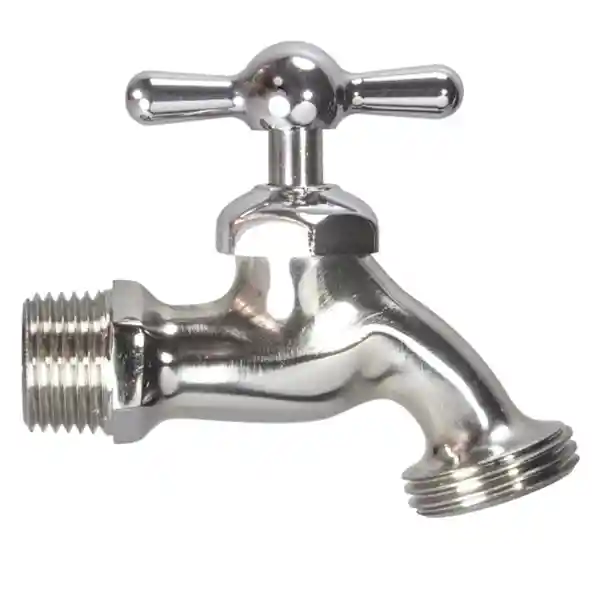 Gerfor Llave Manguera Superliviana Plus Latón Cromo