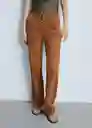 Pantalón Brooke Camel Talla 36 Mujer Mango