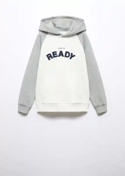 Sudadera Ready Gris Medio Vigore Talla 10 Niños Mango