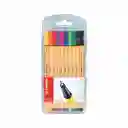 Stabilo Plumígrafo Point 88 Estuche 10 Colores Surtidos