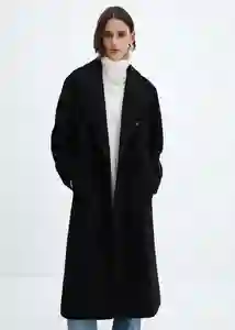 Abrigo Gauguin Negro Talla XL Mujer Mango