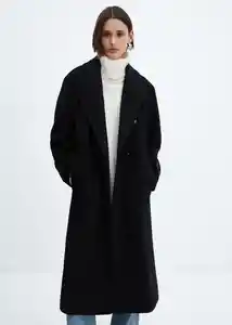 Abrigo Gauguin Negro Talla XL Mujer Mango