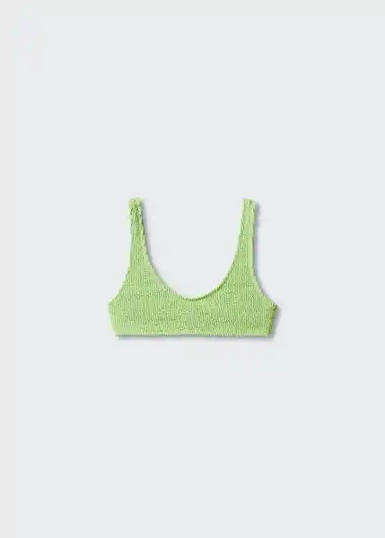 Top Bikini Solene Verde Pastel Talla M Mujer Mango