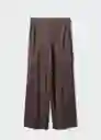 Pantalón Harper Chocolate Talla S Mujer Mango