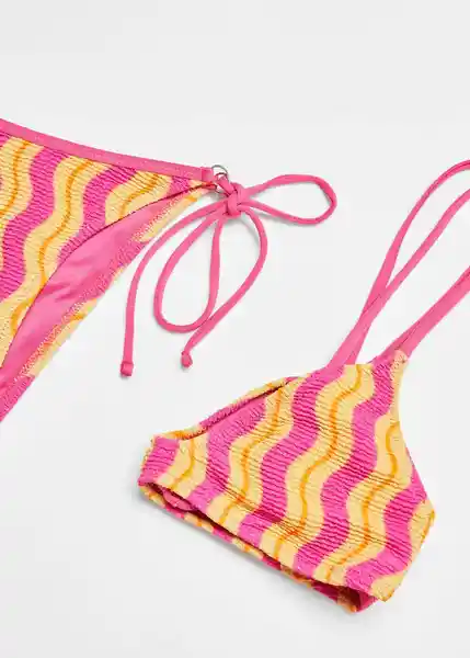 Top Bikini Corfu Fucsia Talla L Mujer Mango