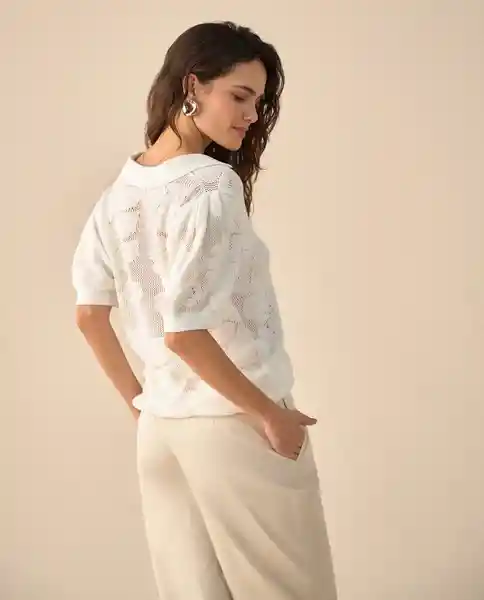 Suéter Tejido Crudo Puro Claro Talla M 661G201 Esprit