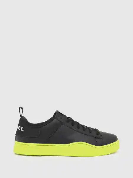 Diesel Tenis S-Clever Low Lace Negro y Amarillo Talla 7.5