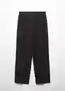 Pantalón Garro Negro Talla S Mujer Mango