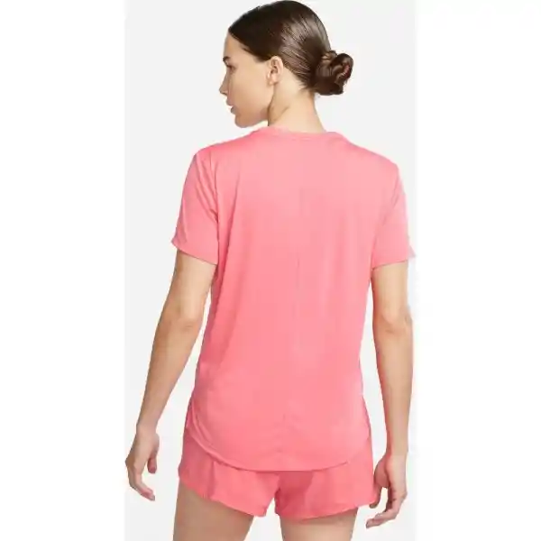 Nike Camiseta One Df Swsh Hbr Ss Para Mujer Naranja Talla M