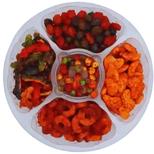 Bandeja de gomitas enchiladas