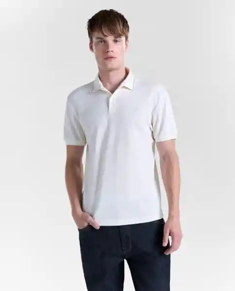 Polo Hombre Crudo Talla S 809G001_CRU110105 Americanino