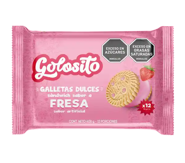 Golosito Galleta Sandwich Fresa