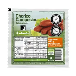 Colanta Chorizo Campesino Seleccionado