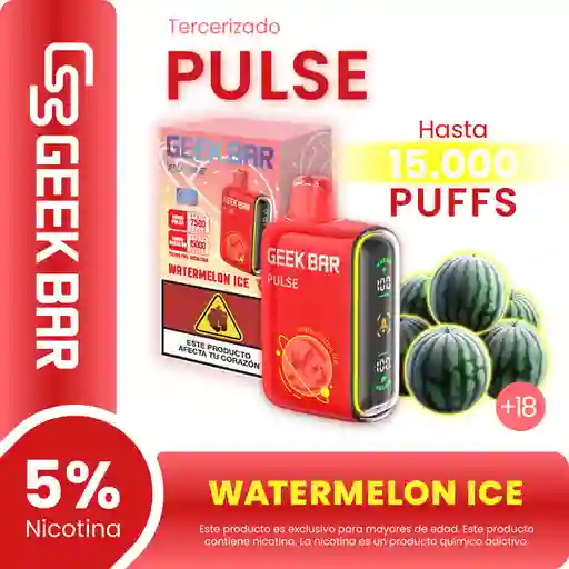 Geek Bar  Vape Pulse Watermelon Ice - 15000 puffs - 5% Nicotina