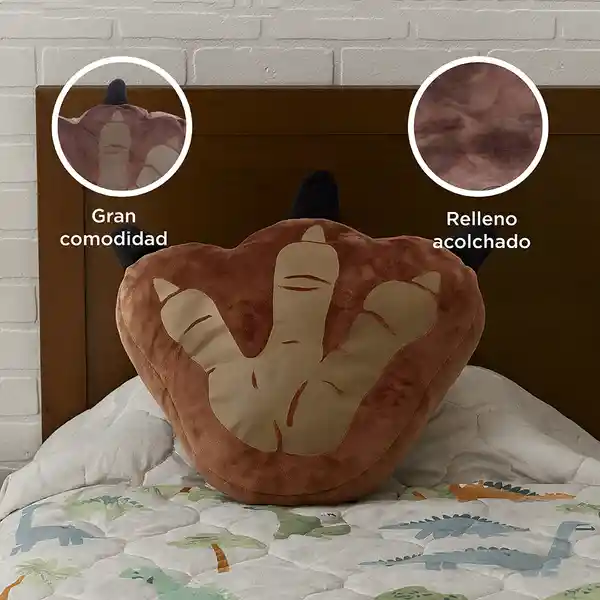 Almohada Forma de Garra Serie Jurassic World 16In Miniso