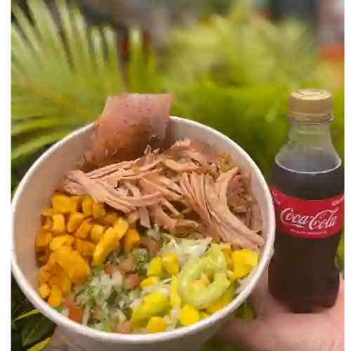 Bowl Lechonero + Coca Cola 250ml