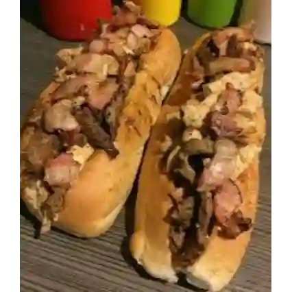 Perro Carnes Mixtas+papas+gaseosa