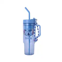 Vaso de Plástico Con Pitillo Azul 1250 mL Serie Stitch