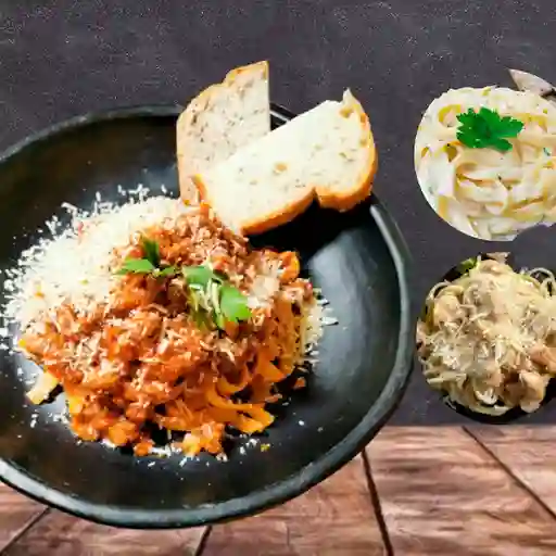 Pasta Pollo en Bechamel