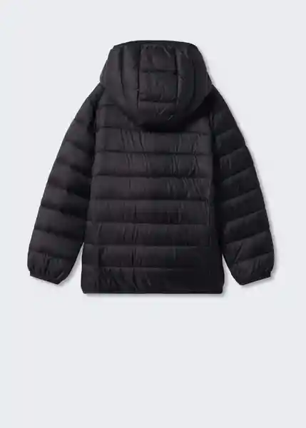 Abrigo Anorak Unico Negro Talla 08 Niños Mango