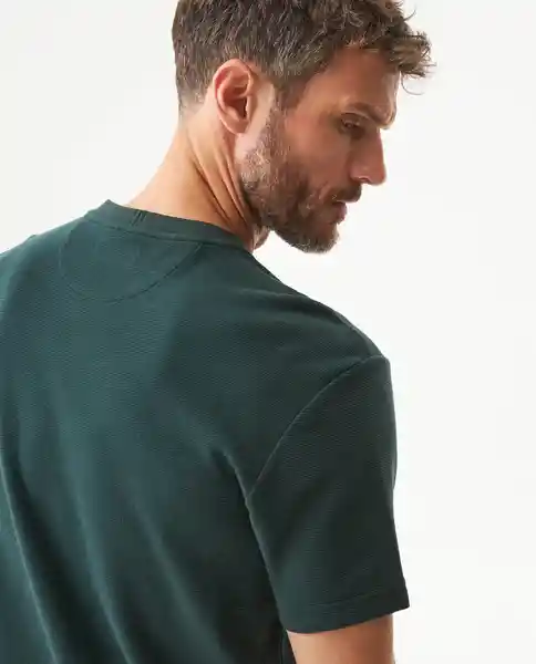 Camiseta Horizontal Verde Galloway Ultraoscuro L Chevignon