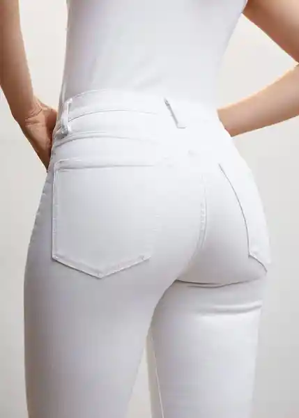 Pantalón Jean Sienna Blanco Talla 52 Mujer Mango