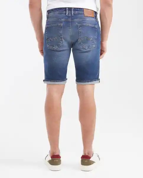 Bermuda Medio Azul Francés Medio Talla 34 Chevignon