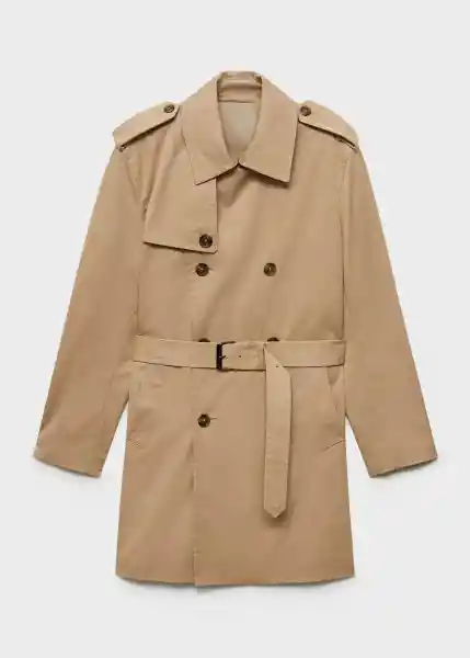 Abrigo Parka Tango Camel Talla M Hombre Mango